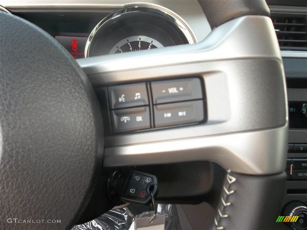 2013 Mustang V6 Premium Coupe - Black / Charcoal Black photo #40