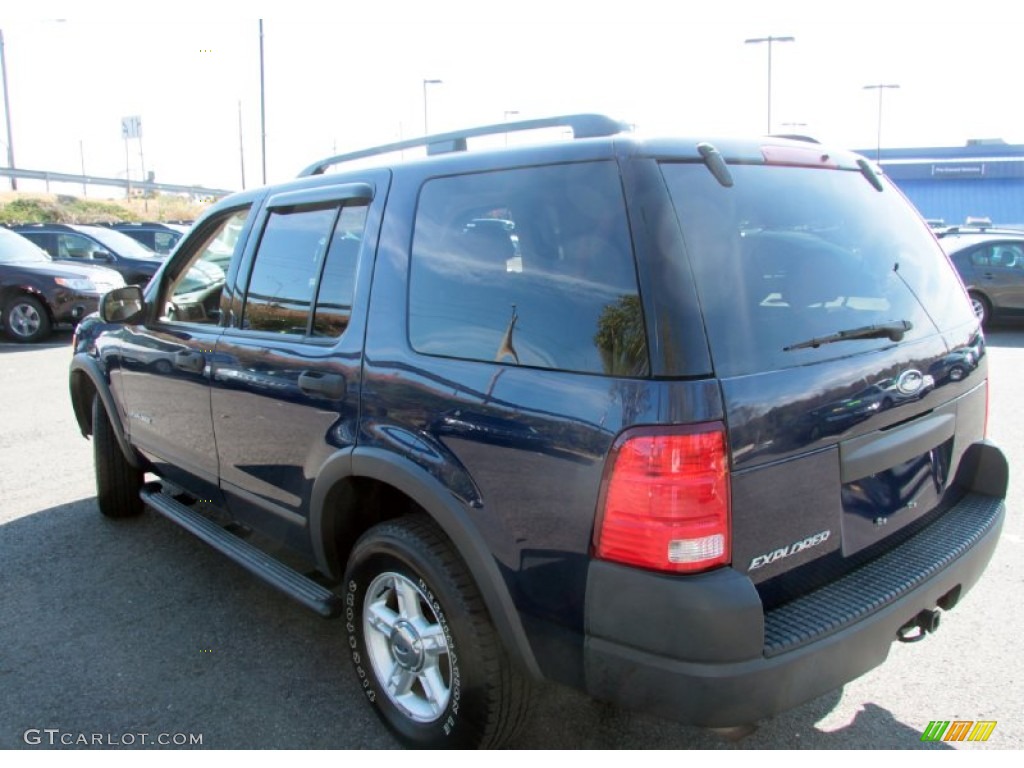 2004 Explorer XLS 4x4 - Dark Blue Pearl Metallic / Medium Parchment photo #10