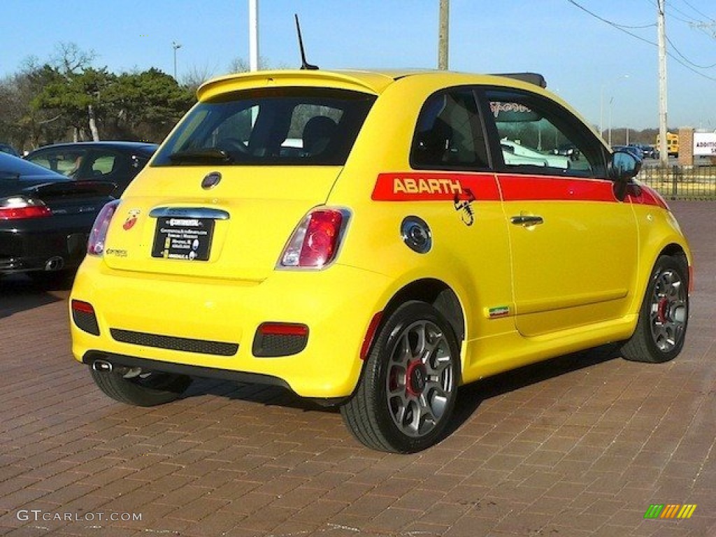 Giallo (Yellow) 2012 Fiat 500 Sport Exterior Photo #72530967