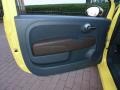 Sport Tessuto Marrone/Nero (Brown/Black) 2012 Fiat 500 Sport Door Panel