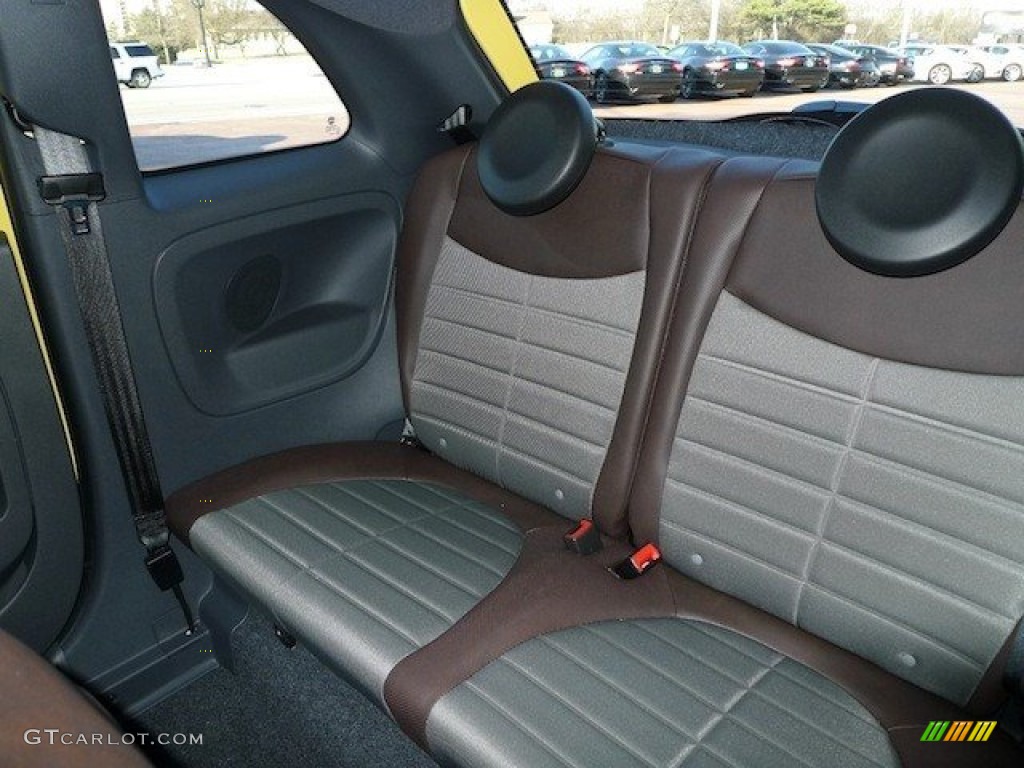 2012 Fiat 500 Sport Rear Seat Photo #72531219