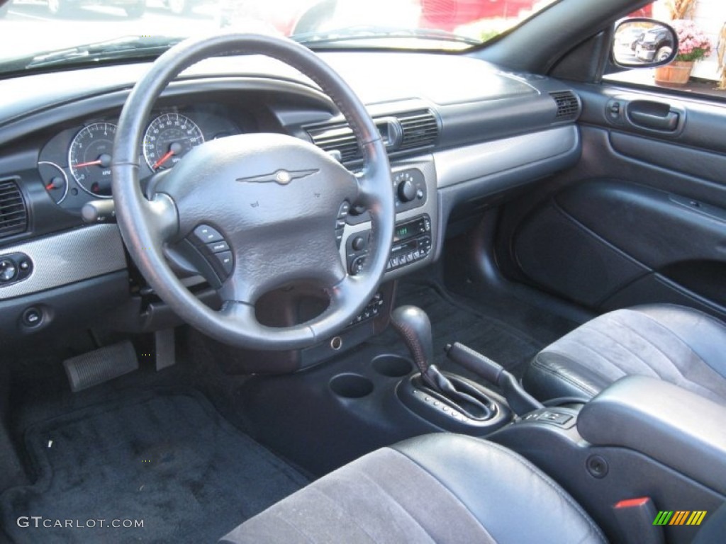 Dark Slate Gray Interior 2004 Chrysler Sebring Touring Convertible Photo #72531252