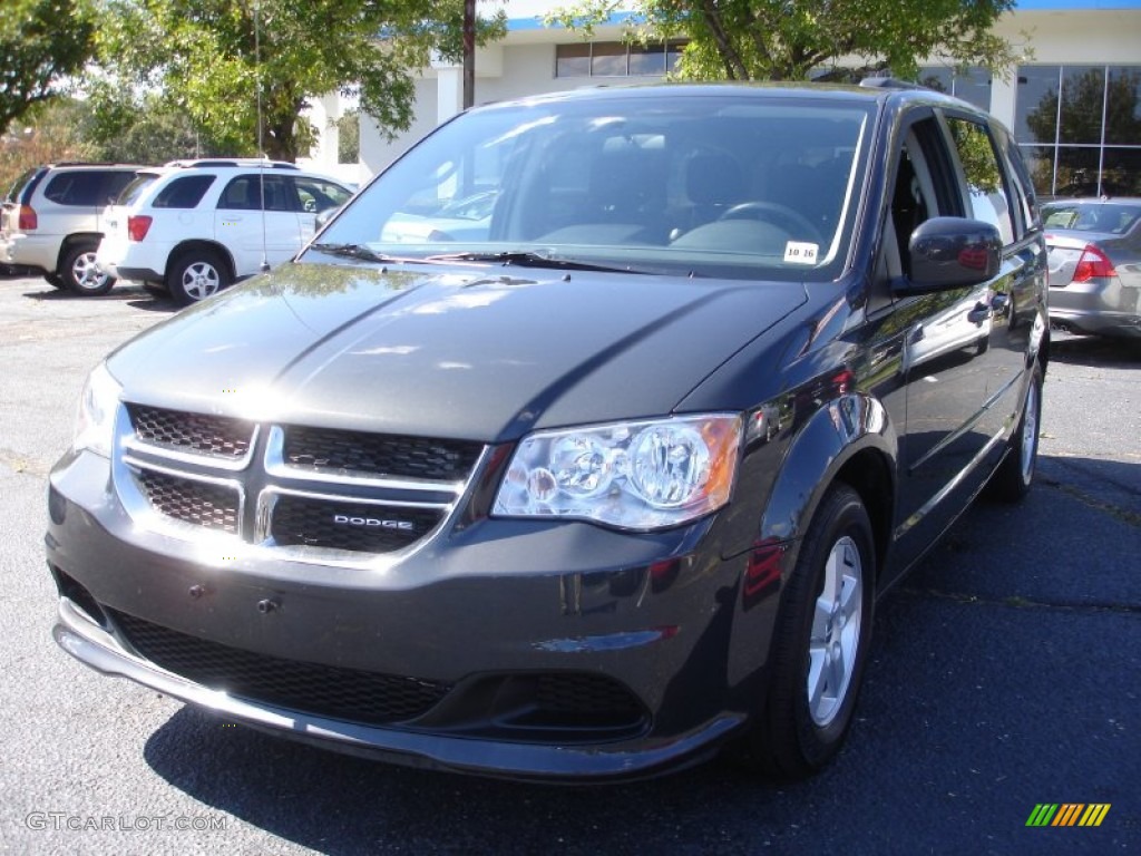 2012 Grand Caravan SXT - Dark Charcoal Pearl / Black/Light Graystone photo #1
