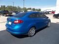 2013 Blue Candy Ford Fiesta SE Sedan  photo #9