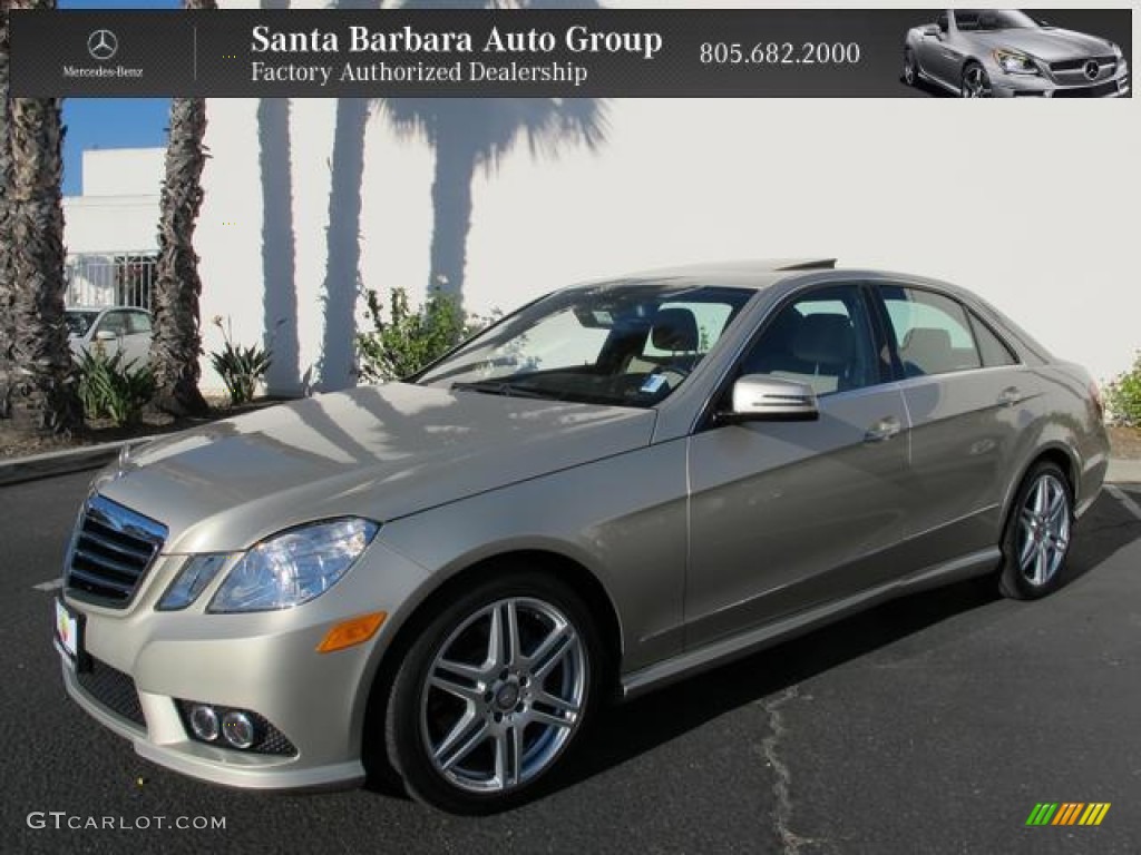 2010 E 350 Sedan - Pearl Beige Metallic / Almond Beige photo #1