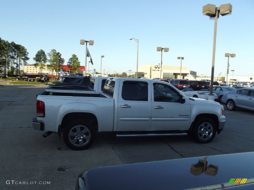 2011 Sierra 1500 SLT Crew Cab - Summit White / Ebony photo #5