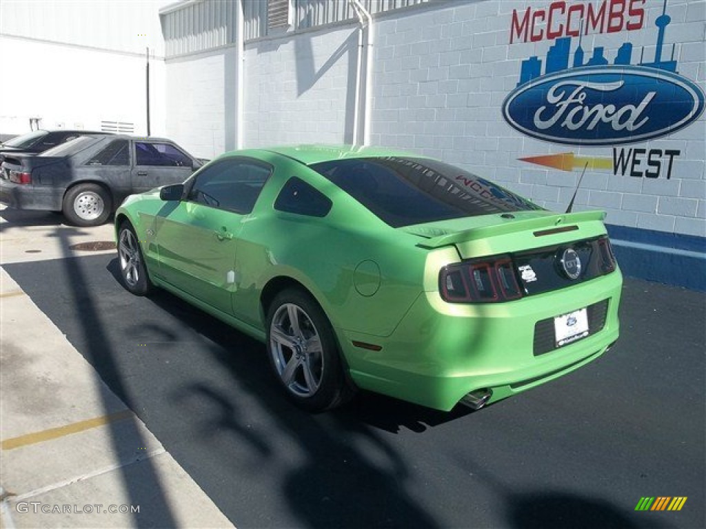 2013 Mustang GT Premium Coupe - Gotta Have It Green / Charcoal Black photo #3