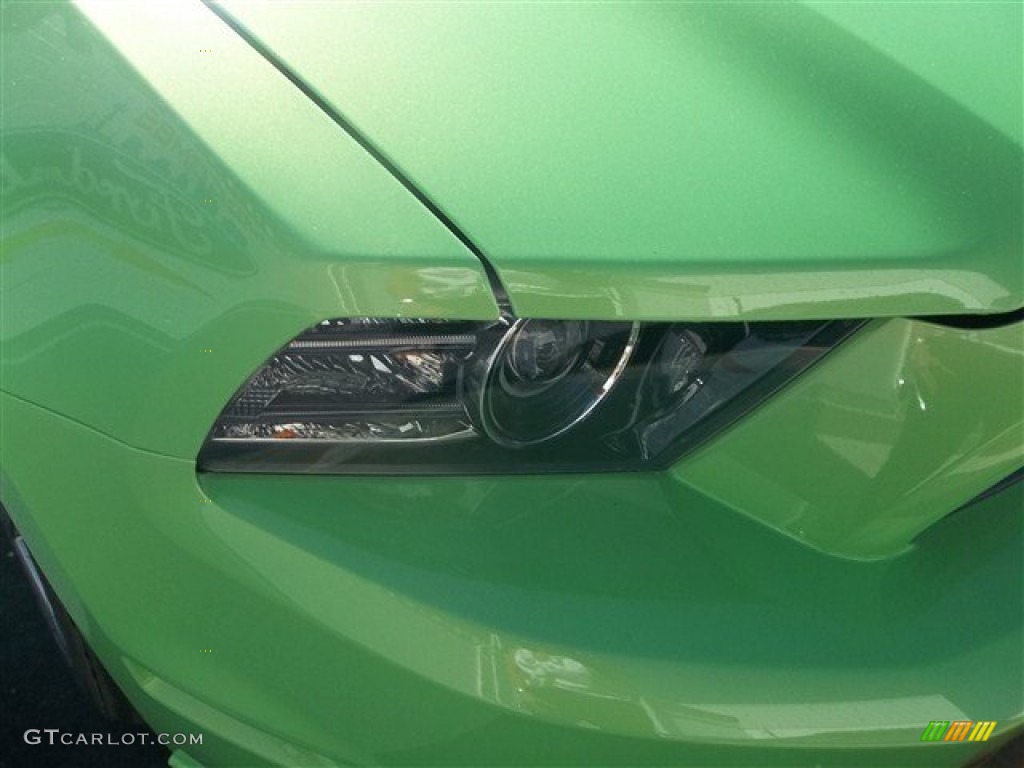2013 Mustang GT Premium Coupe - Gotta Have It Green / Charcoal Black photo #15