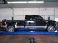 2008 Black Ford F350 Super Duty Lariat Crew Cab 4x4 Dually  photo #8