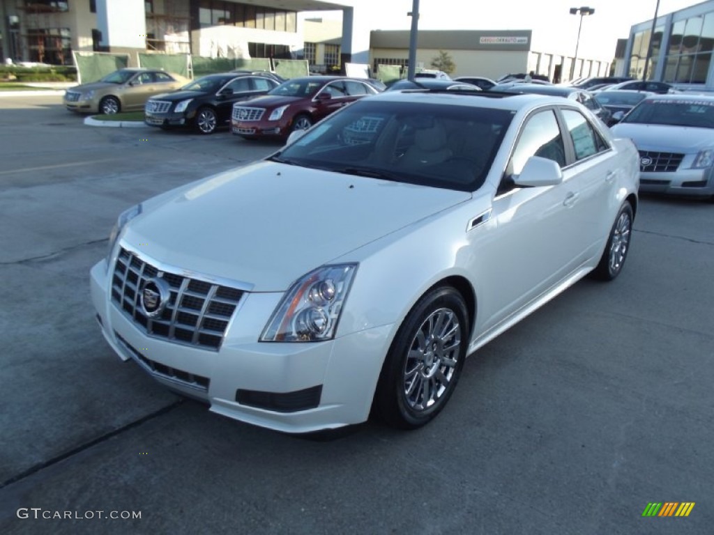 2013 CTS 3.0 Sedan - White Diamond Tricoat / Cashmere/Ebony photo #1