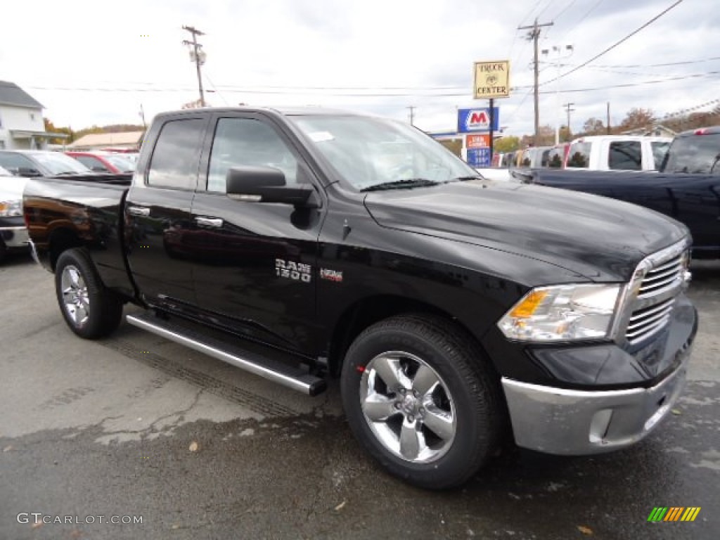 Black 2013 Ram 1500 Big Horn Quad Cab 4x4 Exterior Photo #72535499