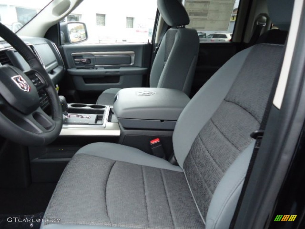 Black/Diesel Gray Interior 2013 Ram 1500 Big Horn Quad Cab 4x4 Photo #72535548