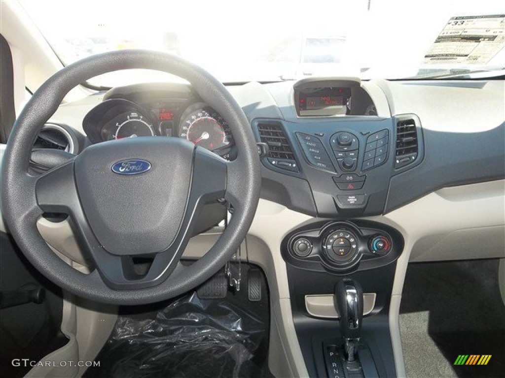 2013 Fiesta S Sedan - Tuxedo Black / Charcoal Black/Light Stone photo #33