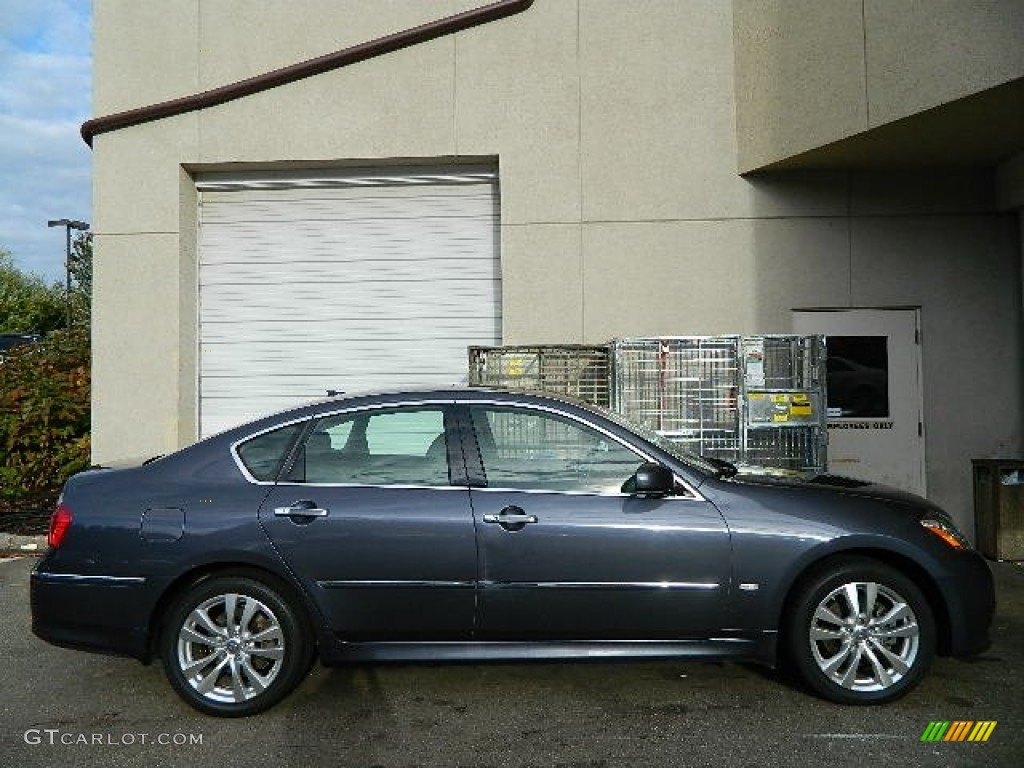 2010 M 35x AWD Sedan - Blue Slate / Graphite photo #2