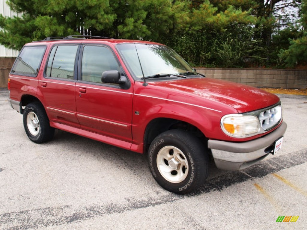 Electric Red Metallic 1996 Ford Explorer XLT 4x4 Exterior Photo #72539196