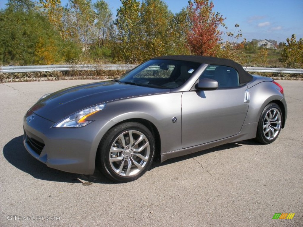 2010 370Z Touring Roadster - Platinum Graphite / Gray Leather photo #7