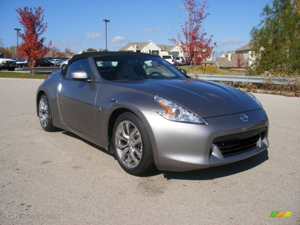 2010 370Z Touring Roadster - Platinum Graphite / Gray Leather photo #19