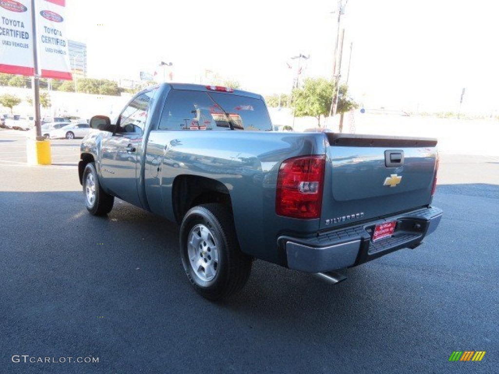 2009 Silverado 1500 Regular Cab - Blue Granite Metallic / Dark Titanium photo #5
