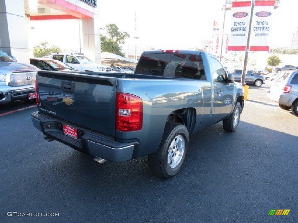 2009 Silverado 1500 Regular Cab - Blue Granite Metallic / Dark Titanium photo #7