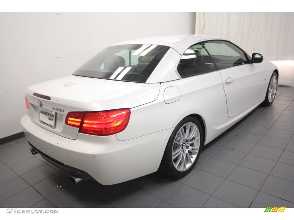 2011 3 Series 335i Convertible - Mineral White Metallic / Saddle Brown Dakota Leather photo #12