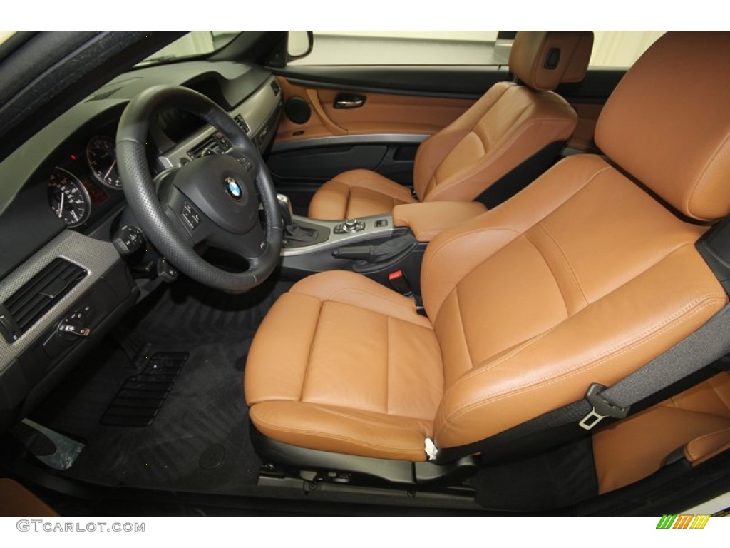 Saddle Brown Dakota Leather Interior 2011 BMW 3 Series 335i Convertible Photo #72541847