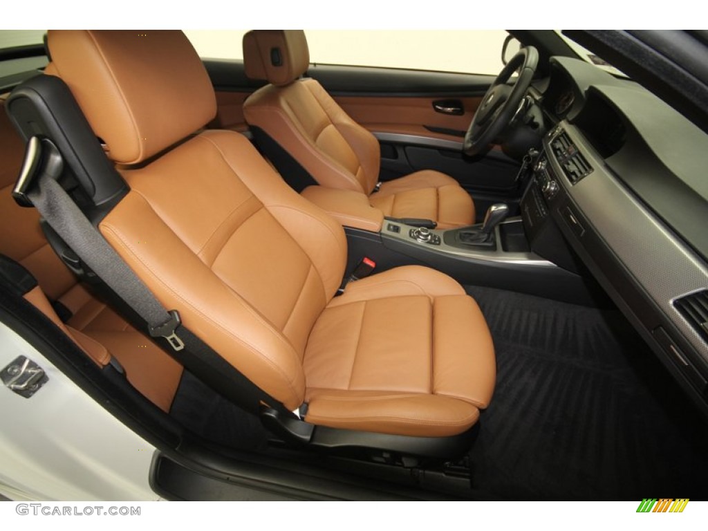 Saddle Brown Dakota Leather Interior 2011 BMW 3 Series 335i Convertible Photo #72542106
