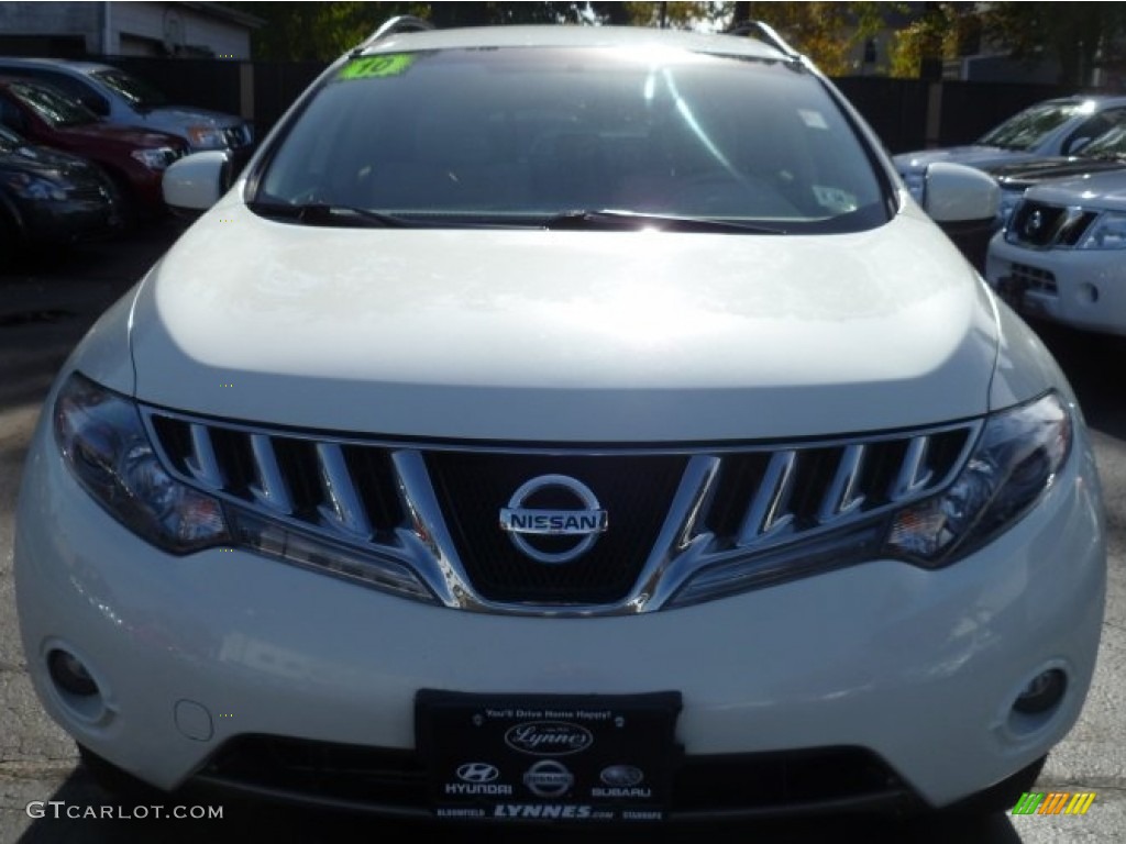 2010 Murano SL AWD - Glacier White Pearl / Beige photo #1