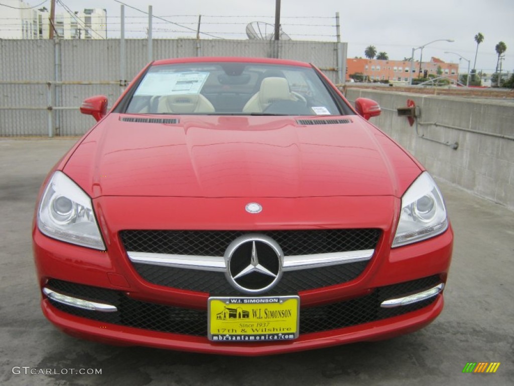 2013 SLK 250 Roadster - Mars Red / Sahara Beige photo #2