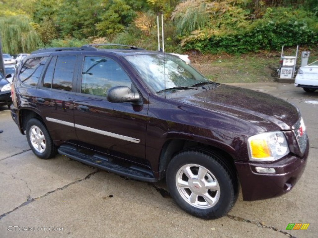 2008 Envoy SLE 4x4 - Dark Crimson Red Metallic / Ebony photo #3