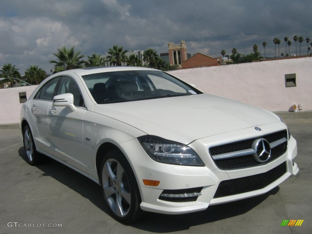 Diamond White Metallic 2012 Mercedes-Benz CLS 550 Coupe Exterior Photo #72545637