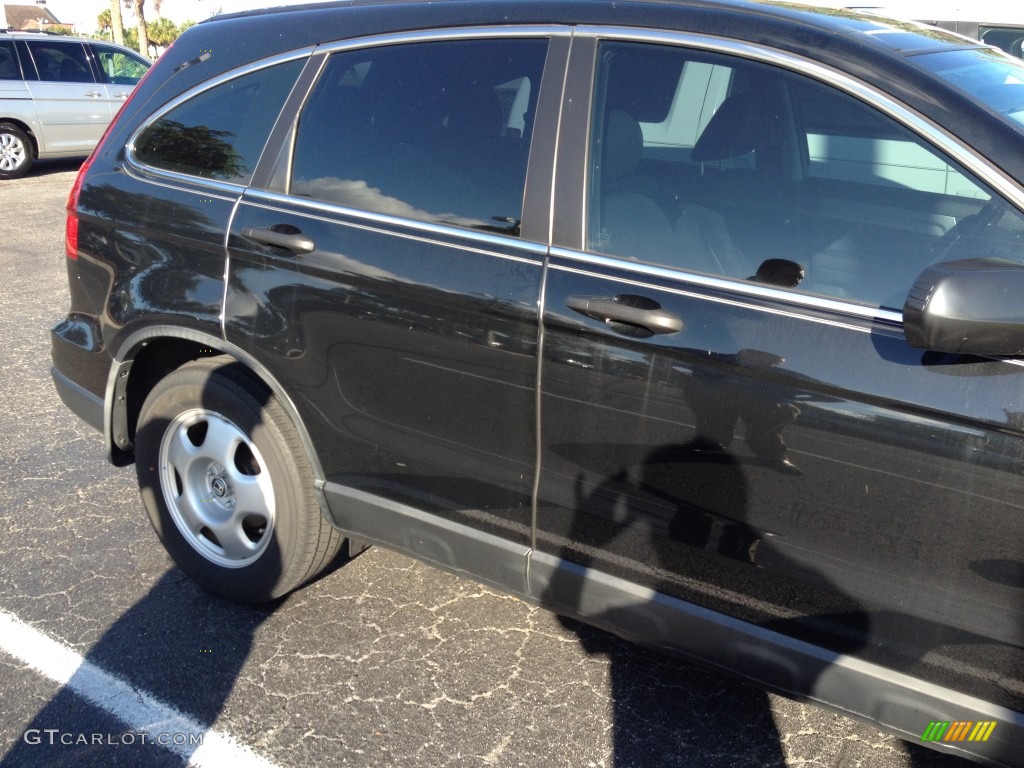 2010 CR-V LX - Crystal Black Pearl / Black photo #3