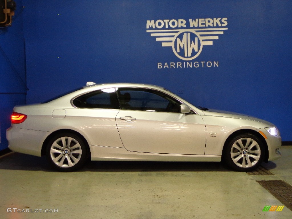 2011 3 Series 328i xDrive Coupe - Titanium Silver Metallic / Black Dakota Leather photo #10