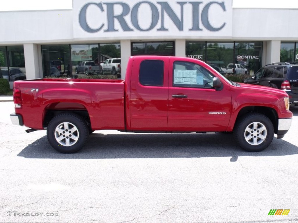 2010 Sierra 1500 SLE Extended Cab - Fire Red / Ebony photo #1