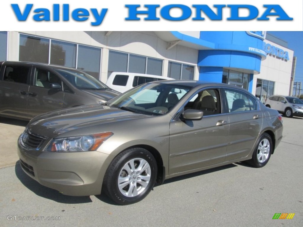 2008 Accord LX-P Sedan - Bold Beige Metallic / Ivory photo #1