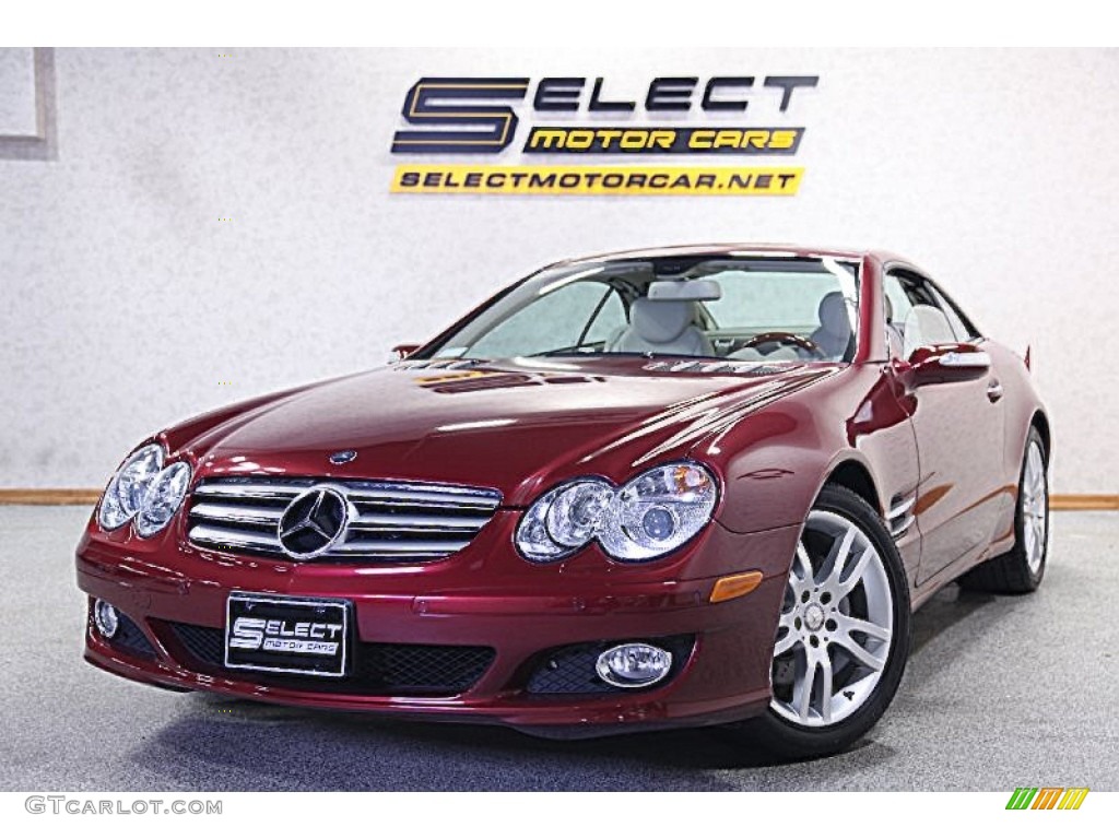 2008 SL 550 Roadster - Storm Red Metallic / Stone photo #1