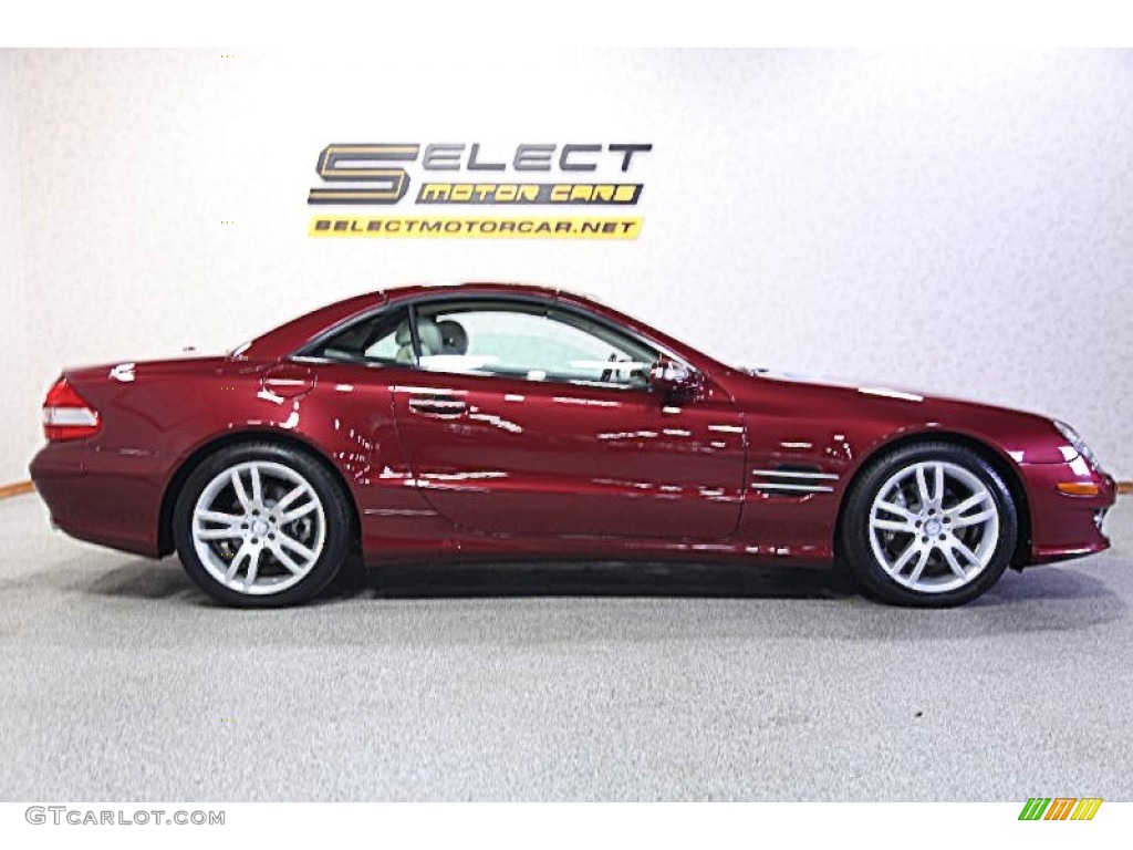 2008 SL 550 Roadster - Storm Red Metallic / Stone photo #4