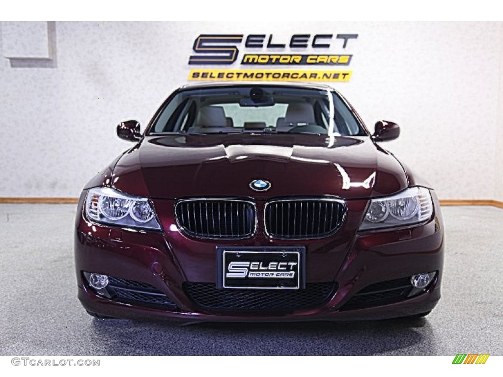 2009 3 Series 328xi Sedan - Barbara Red Metallic / Oyster Dakota Leather photo #2