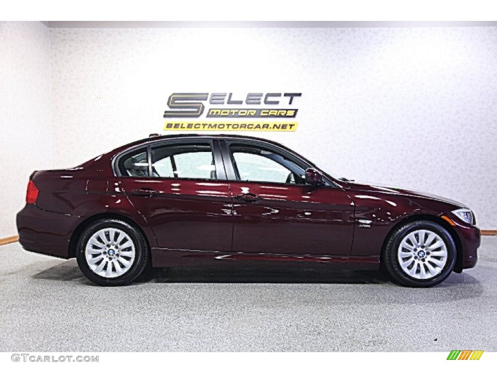 2009 3 Series 328xi Sedan - Barbara Red Metallic / Oyster Dakota Leather photo #4