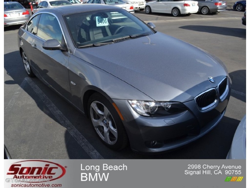 2009 3 Series 328i Coupe - Space Grey Metallic / Black photo #1