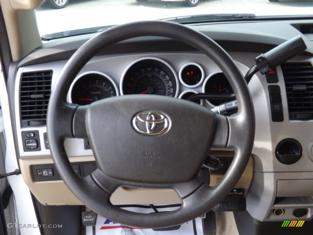 2008 Tundra Double Cab - Super White / Beige photo #10