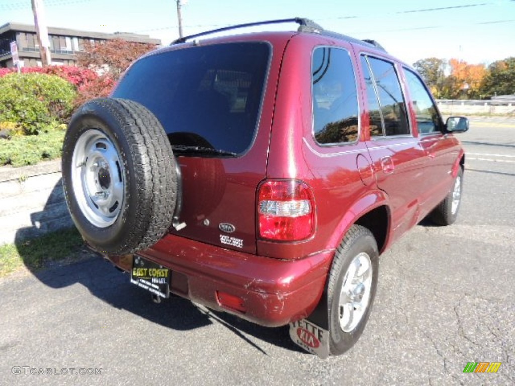 2002 Sportage 4x4 - Pepper Red / Gray photo #4
