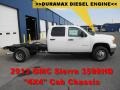 2013 Summit White GMC Sierra 3500HD Crew Cab Chassis 4x4 Dually  photo #1