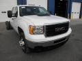 2013 Summit White GMC Sierra 3500HD Crew Cab Chassis 4x4 Dually  photo #2