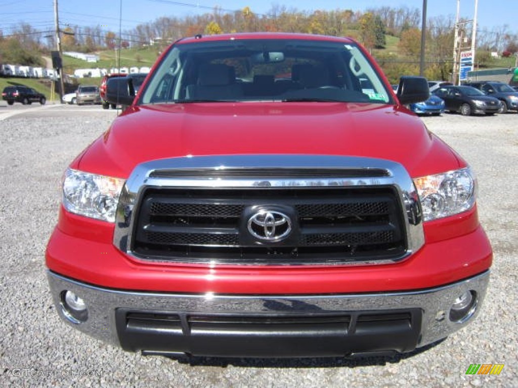 2011 Tundra TRD CrewMax 4x4 - Barcelona Red Metallic / Graphite Gray photo #2