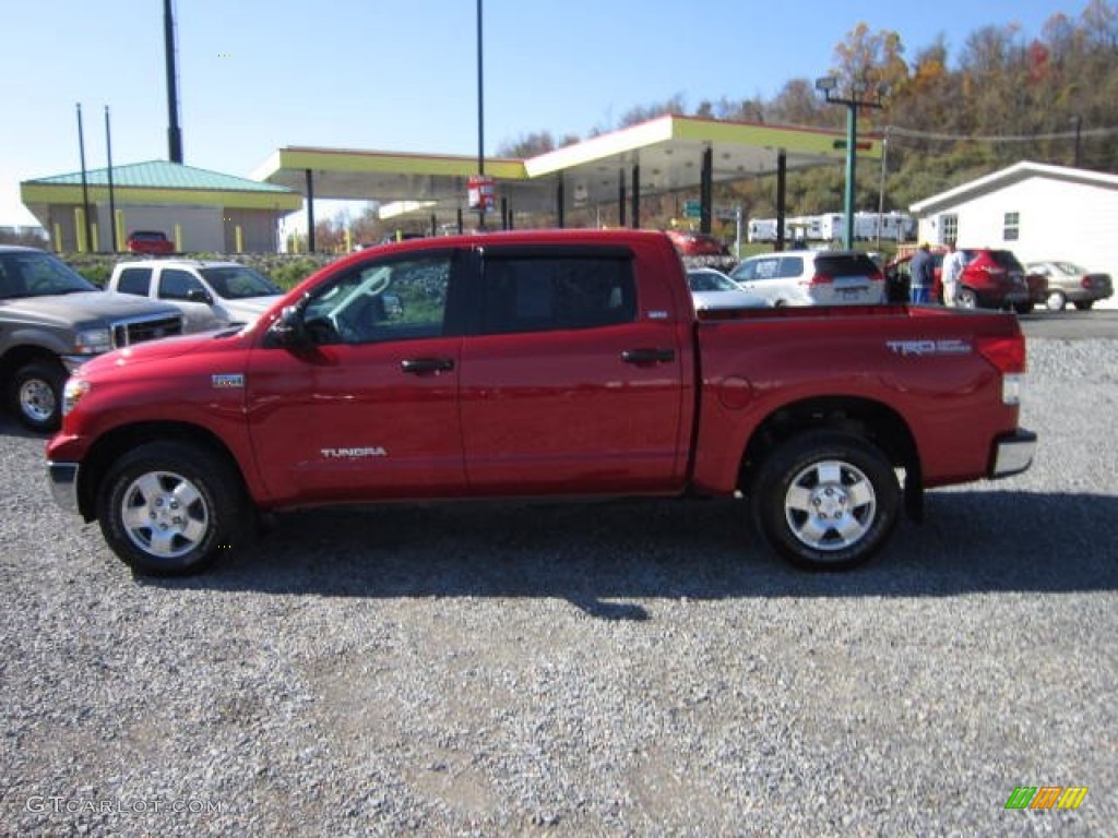 2011 Tundra TRD CrewMax 4x4 - Barcelona Red Metallic / Graphite Gray photo #4