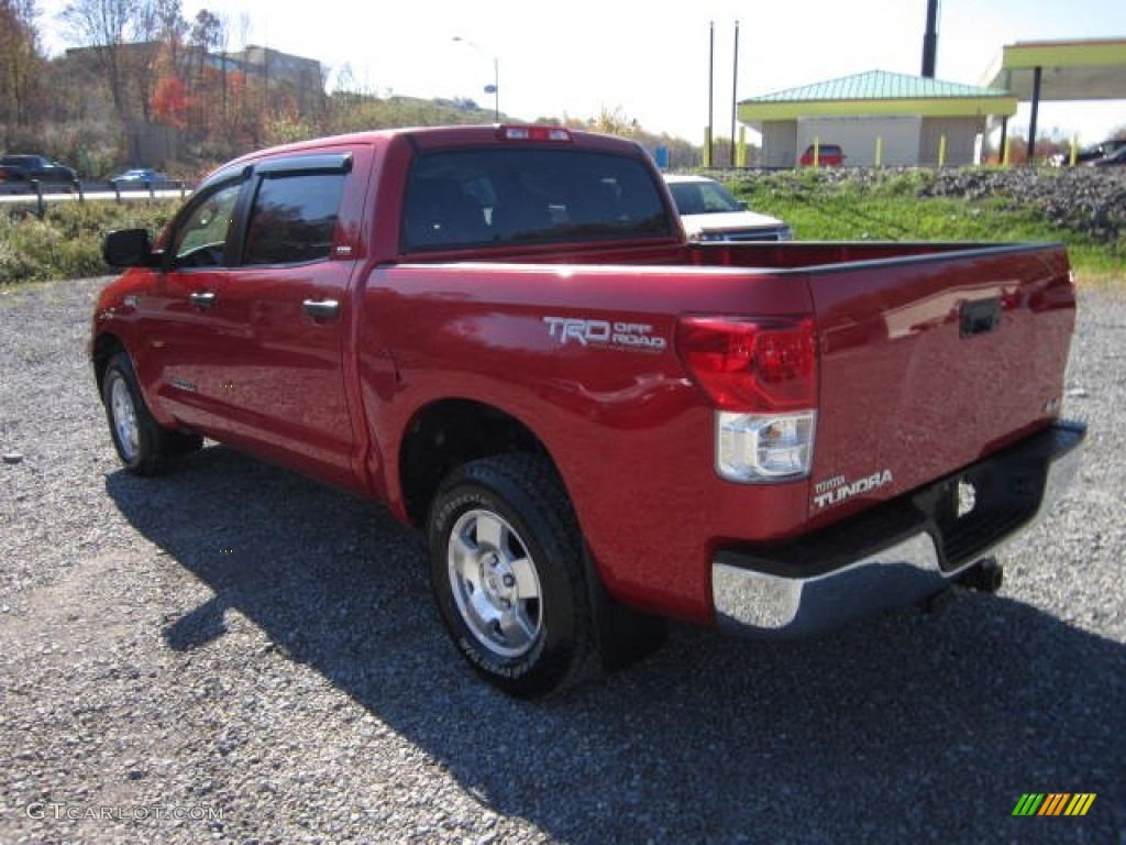 2011 Tundra TRD CrewMax 4x4 - Barcelona Red Metallic / Graphite Gray photo #5