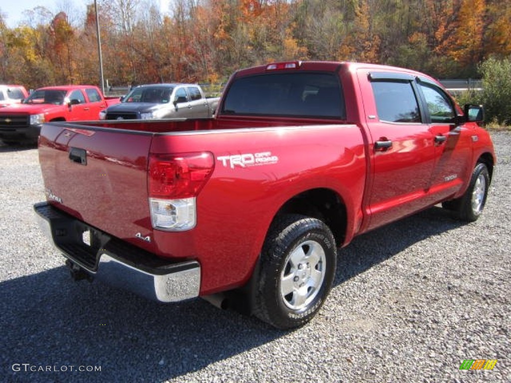 2011 Tundra TRD CrewMax 4x4 - Barcelona Red Metallic / Graphite Gray photo #7