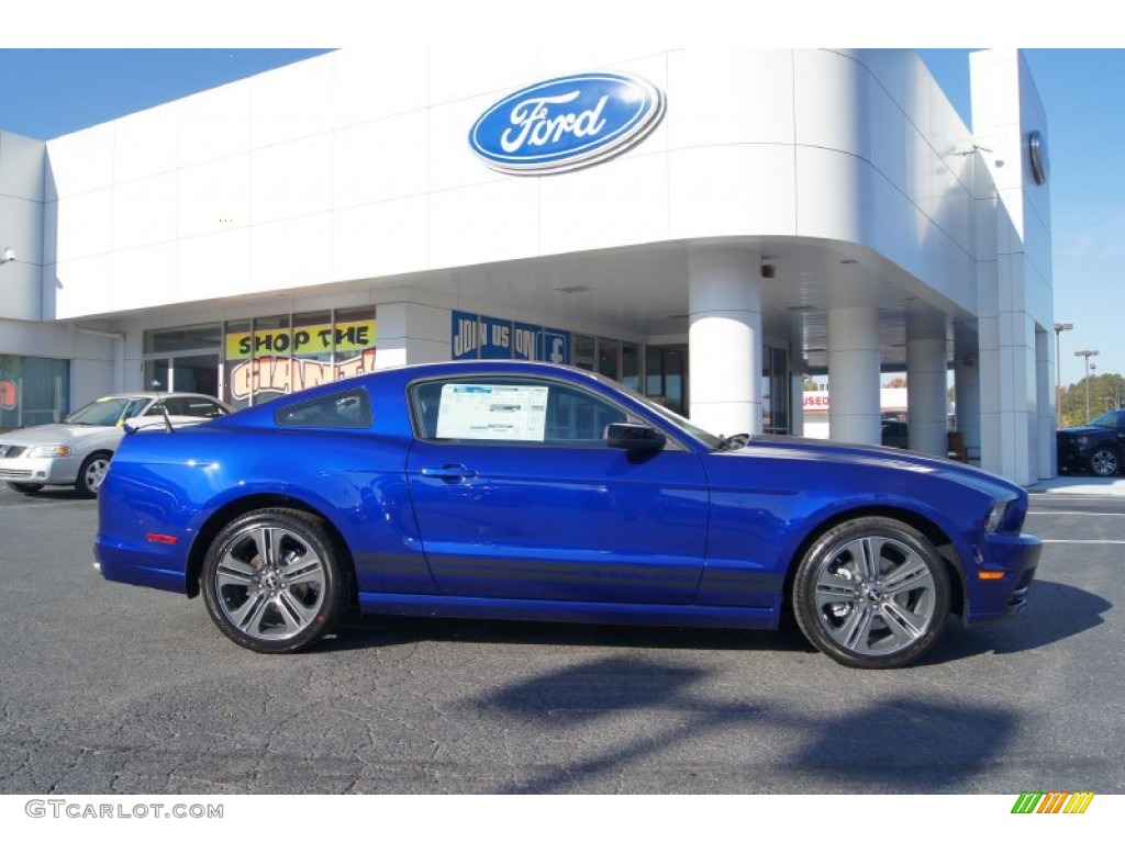 Deep Impact Blue Metallic 2013 Ford Mustang V6 Coupe Exterior Photo #72555865
