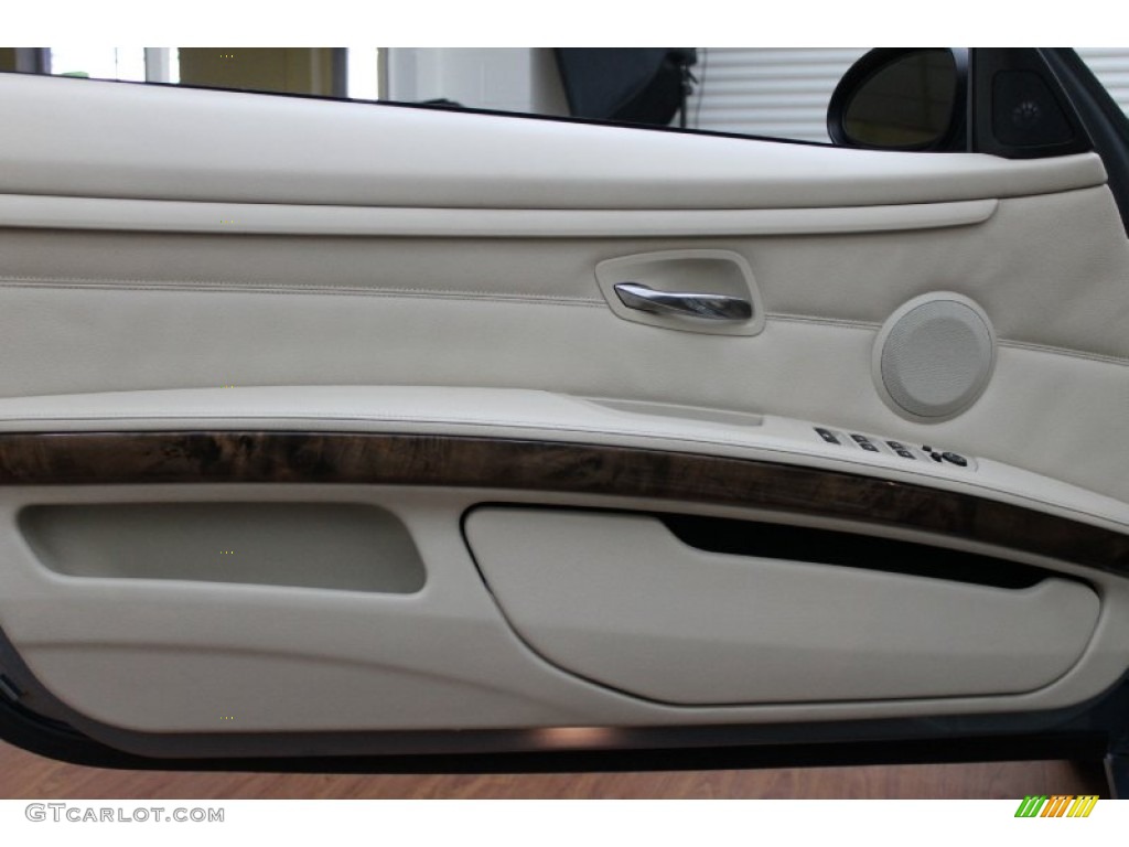 2008 BMW 3 Series 335i Convertible Cream Beige Door Panel Photo #72557223