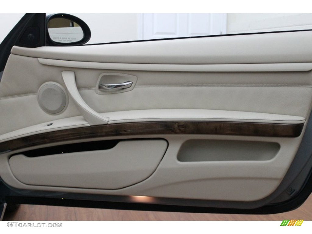 2008 BMW 3 Series 335i Convertible Cream Beige Door Panel Photo #72557243